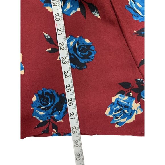 Gianni Bini Women's Burgundy Floral Romper - Picture 5 of 7